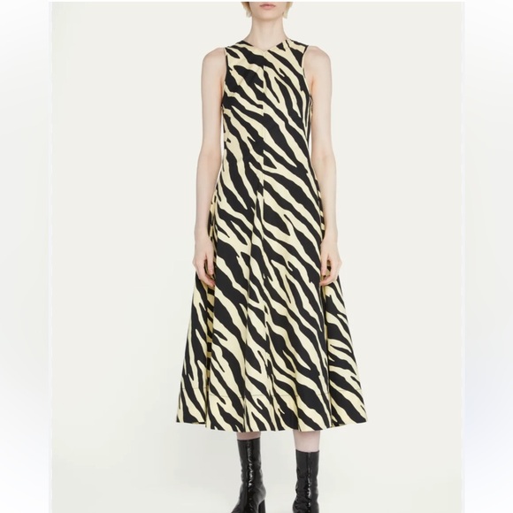 Proenza Schouler Dresses & Skirts - Proenza Schouler White Label Zebra Midi Dress Size 4 Cotton